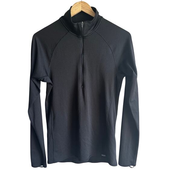 Patagonia Men's Capilene Midweight Zip-Neck Pullover Black S - Picture 1 of 12